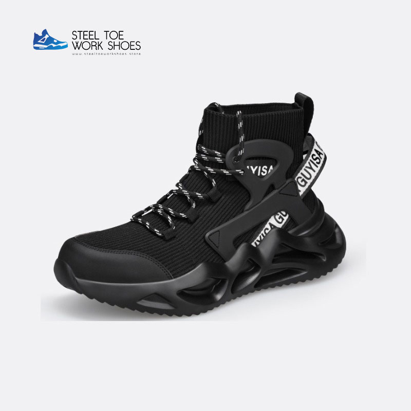 Steel Toe Work Shoes No.C0203_Black A