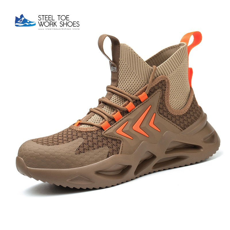 Steel Toe Work Shoes No.FZ99_Khaki
